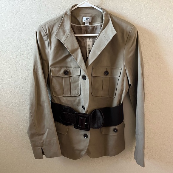 Worthington Jackets & Blazers - Worthington Women’s Jacket | Size M | Heritage Khaki | Belted | New With Tags